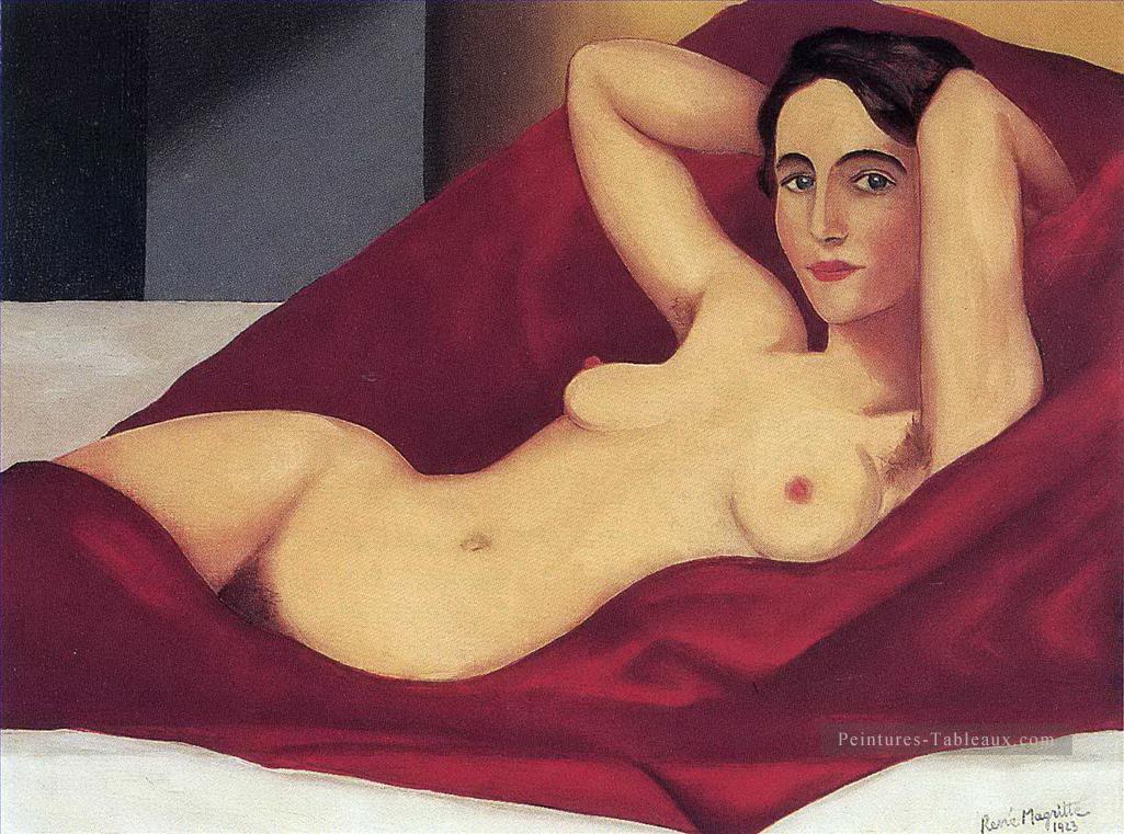 couché nue 1925 René Magritte Peintures à l'huile
